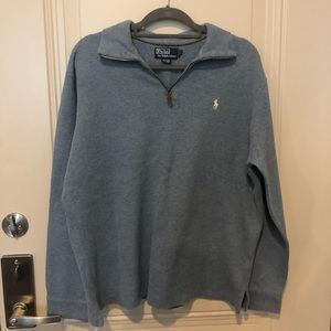 Polo Ralph Lauren light blue half-zip pullover
